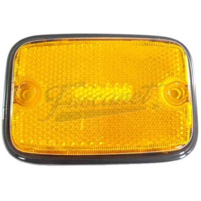 Acrílico laranja preto para base sinaleira lateral Kombi 