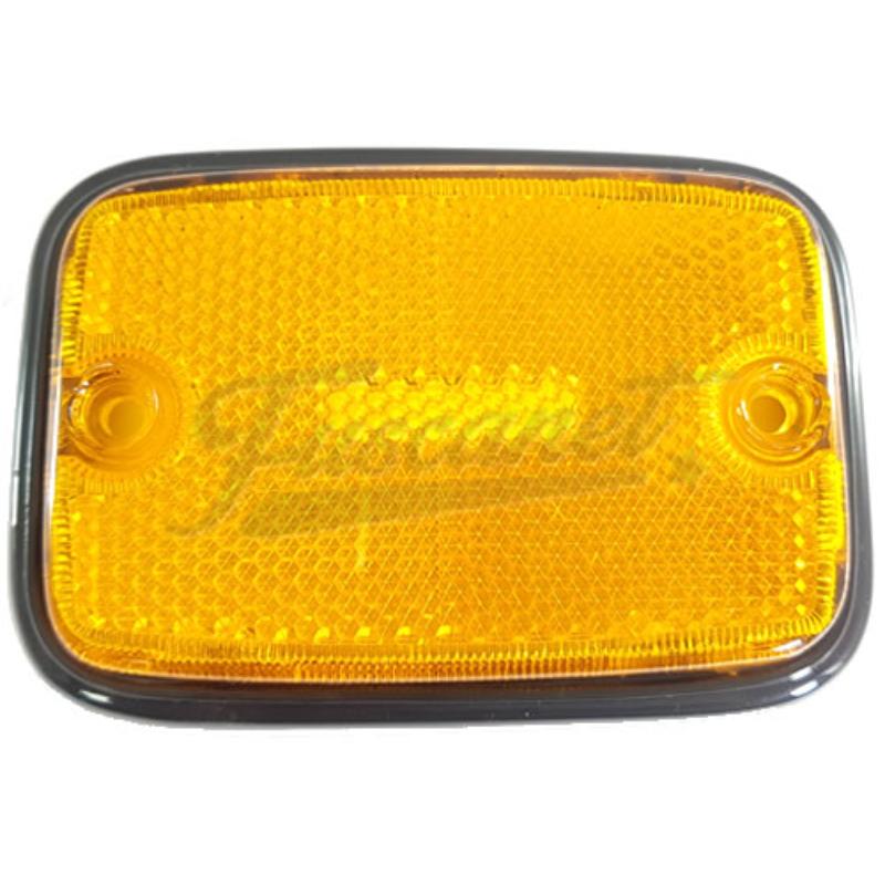Acrílico laranja preto para base sinaleira lateral Kombi 
