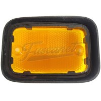 Acrílico laranja preto para base sinaleira lateral Kombi 