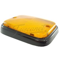 Acrílico laranja preto para base sinaleira lateral Kombi 