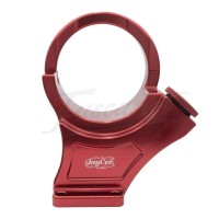 Base Suporte Cavalete Alternador JayCee Alumínio Billet Vermelho