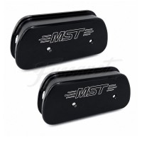 Tampa Válvulas MST Pretas Aluminio Billet VW Fusca Kombi Par