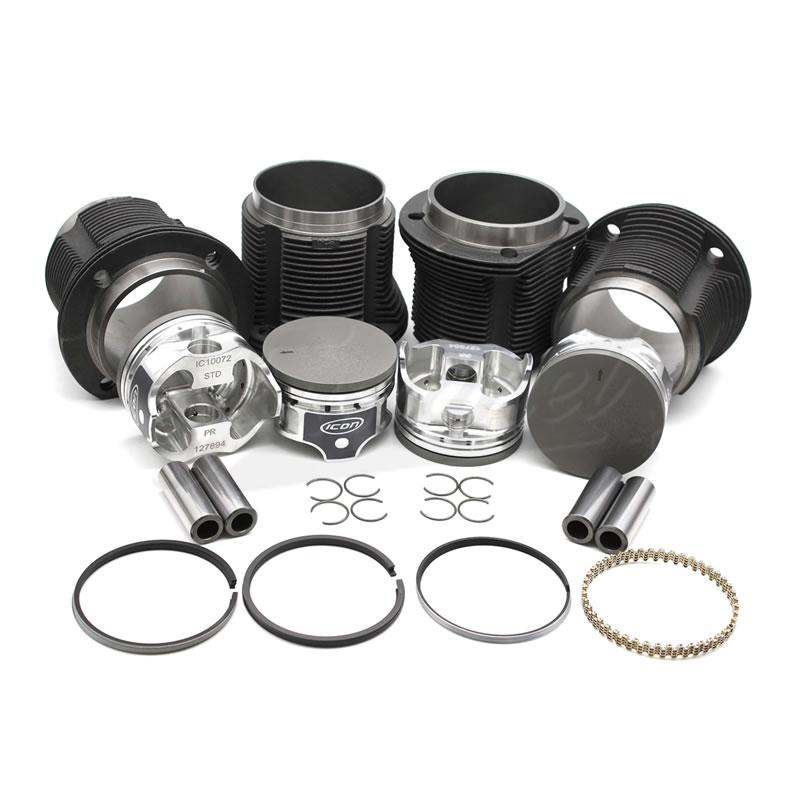 Kit pistões 92mm x82 VW Fusca 2276cc Camisa Grossa 